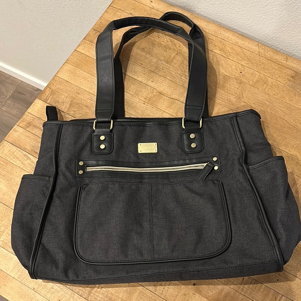 Carter's Black Tote with Gold Accents